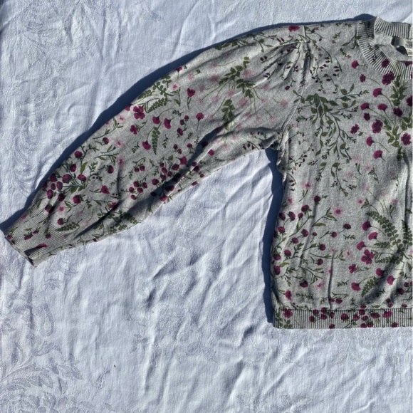 Joie Cotton/Cashmere Floral Sweater - Picture 10 of 10